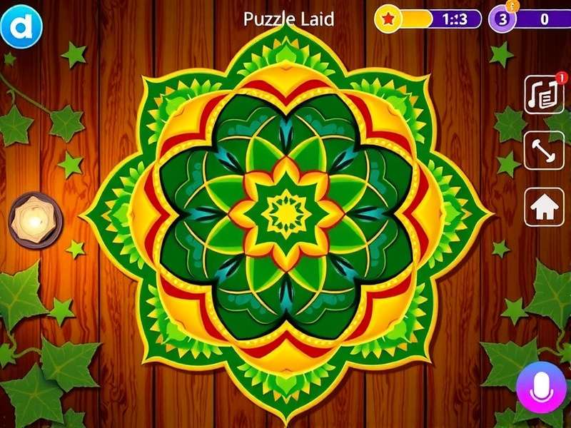 Rangoli Design Puzzle in Jalebi Puzzle Land Jalebi Puzzle Land gameplay showing Rangoli design puzzle